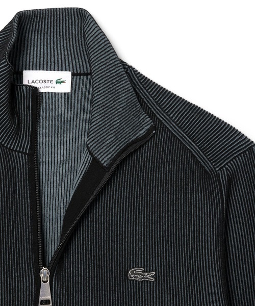 LACOSTE（ラコステ） ニットカーディガン 4 ブラック メンズ