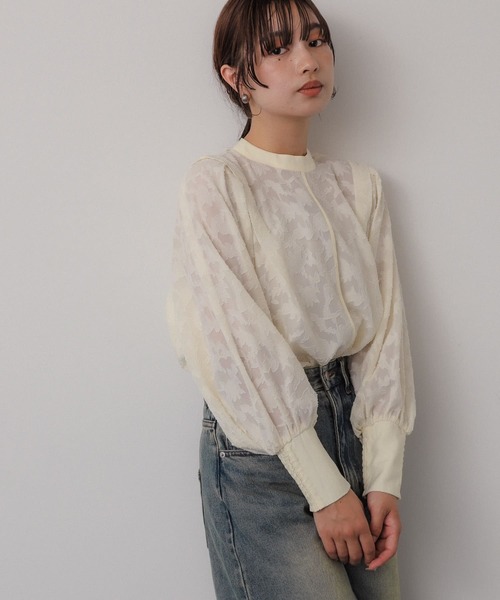 「SENSE OF PLACE by URBAN RESEARCH」 長袖ブラウス ONE アイボリー レディース_画像3