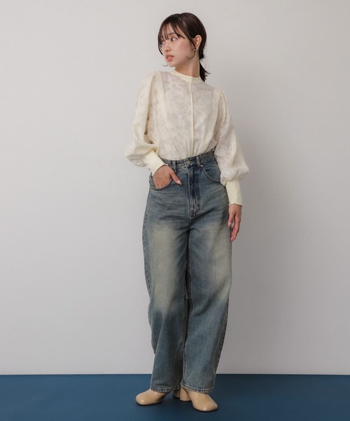 「SENSE OF PLACE by URBAN RESEARCH」 長袖ブラウス ONE アイボリー レディース_画像5