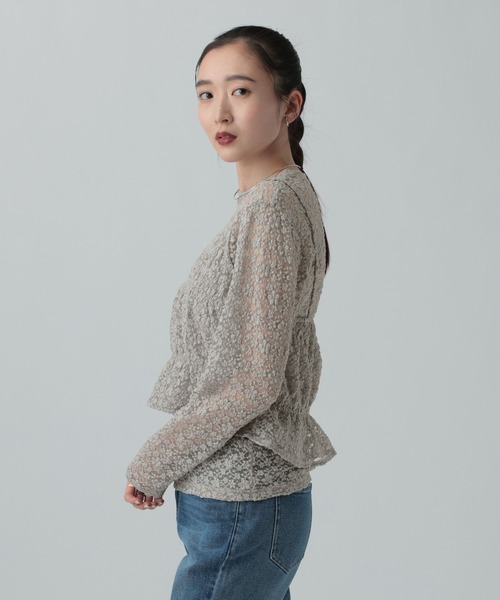 LEPSIM（レプシィム） tシャツ レースキャミ長袖プルオーバー「2点