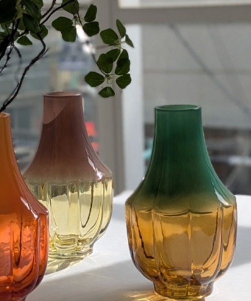 George's 花瓶 2トーンカラー グラスベース : ZOZOTOWN Yahoo!店