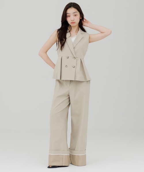 ベスト ジレ tailored trench gilet（テーラードトレンチジレ