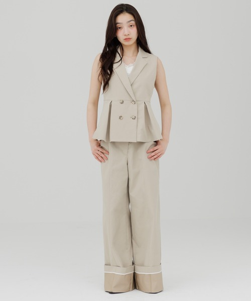 ベスト ジレ tailored trench gilet（テーラードトレンチジレ