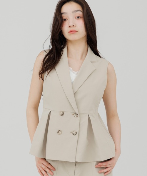 ベスト ジレ tailored trench gilet（テーラードトレンチジレ