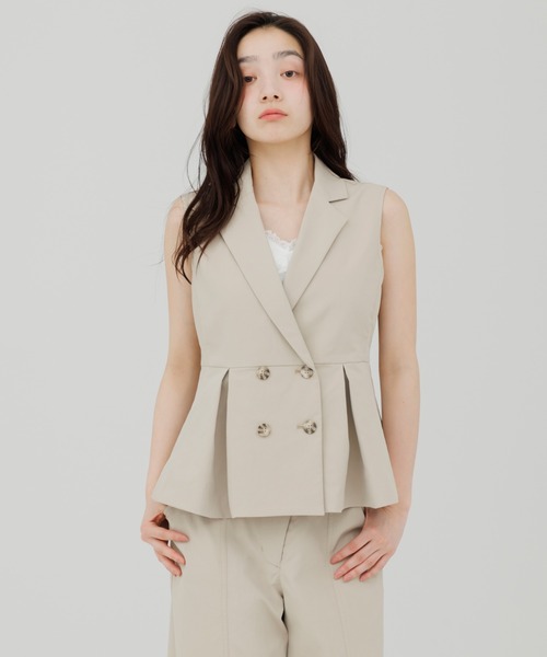 ベスト ジレ tailored trench gilet（テーラードトレンチジレ
