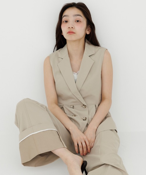 ベスト ジレ tailored trench gilet（テーラードトレンチジレ
