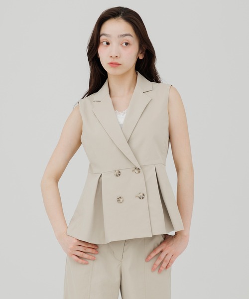 ベスト ジレ tailored trench gilet（テーラードトレンチジレ