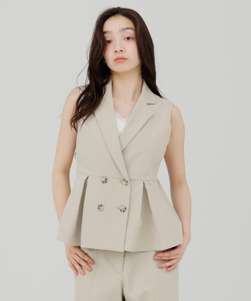 ベスト ジレ tailored trench gilet（テーラードトレンチジレ