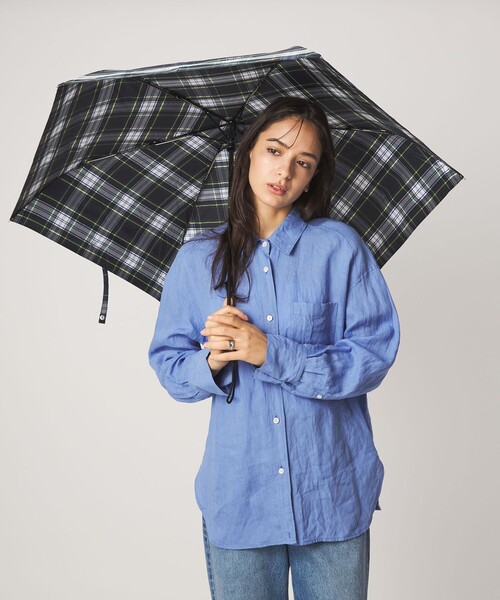 Traditional Weatherwear ネイビー 折りたたみ傘 Traditional Weatherwear（トラディショナル ウェザーウェア