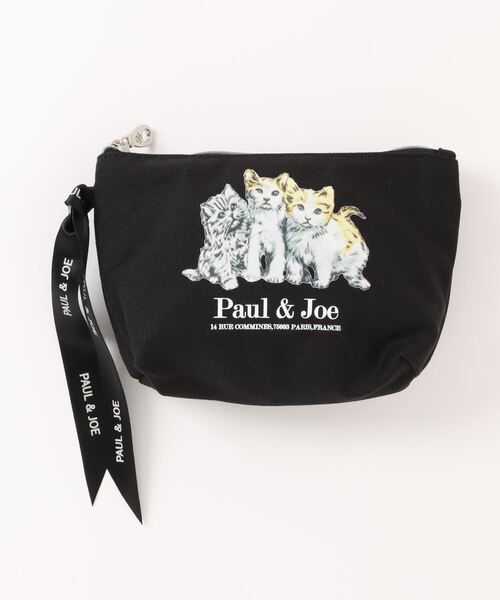 「PAUL & JOE ACCESSOIRES」 ポーチ FREE ブラック レディース_画像6