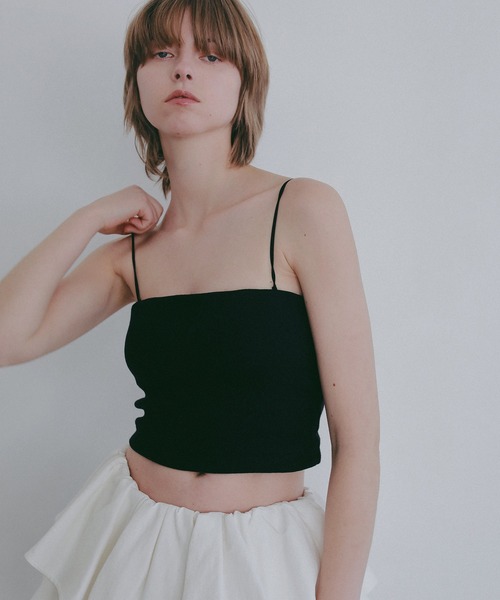 MANOF（マノフ） カップ付き キャミソール BACK OPEN SHORT CAMISOLE