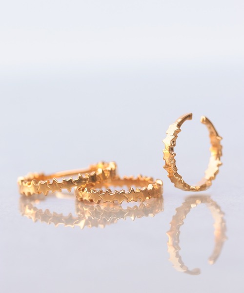指輪 リング 「WEB限定」K18vermeil スターエタニティピンキーリング レディースの画像