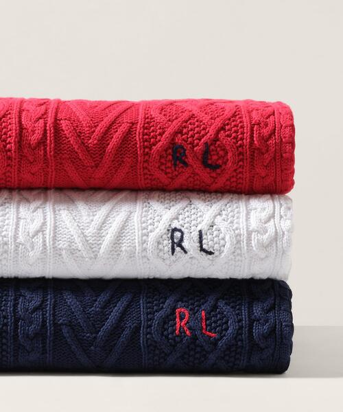 ラルフローレンスローブランケット ノルディックボーダー明日まで¥5,000オフ RALPH LAUREN HOME（ラルフ ローレン ホーム） ブランケット ハイ