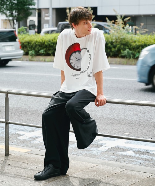 「SHAREEF」 半袖Tシャツ 2 ホワイト メンズ_画像2