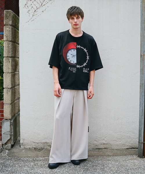 「SHAREEF」 半袖Tシャツ 2 ホワイト メンズ_画像3