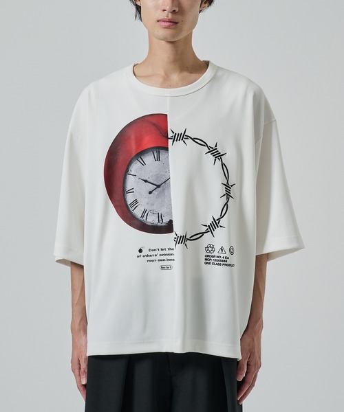 「SHAREEF」 半袖Tシャツ 2 ホワイト メンズ_画像7