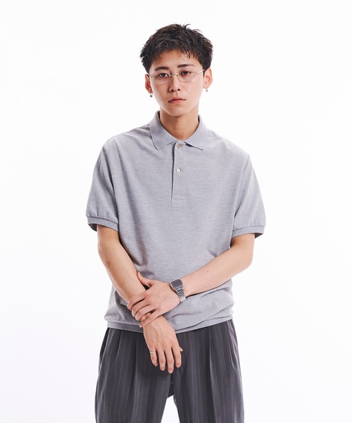 THE BOLDMAN 半袖ポロシャツ LARGE グレー メンズ : ZOZOTOWN Yahoo!店