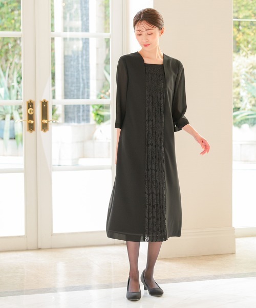 ニッセン（nissen） 喪服 セレモニースーツ セットアップ 洗える防しわ
