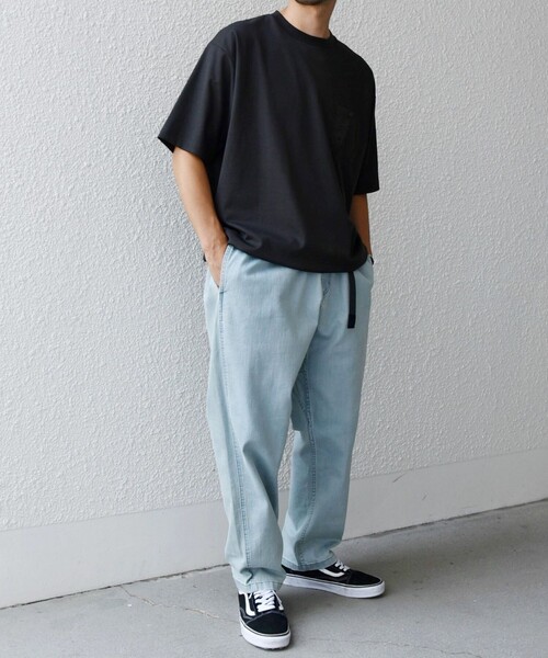 「Gramicci」 デニムパンツ MEDIUM ライトブルー メンズ_画像9