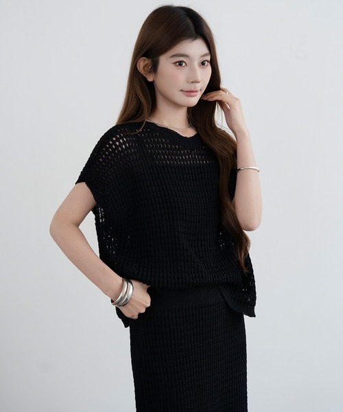 セットアップ メッシュニット春夏セットアップ レディース : ZOZOTOWN