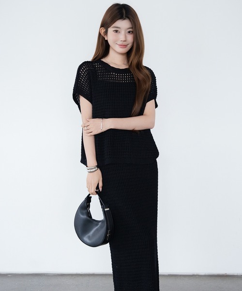 セットアップ メッシュニット春夏セットアップ レディース : ZOZOTOWN