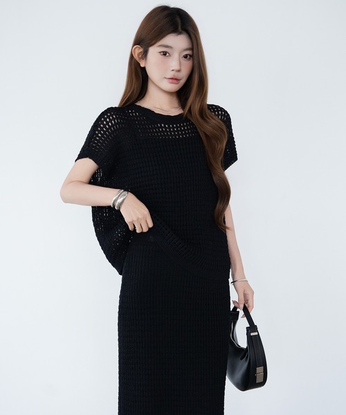 セットアップ メッシュニット春夏セットアップ レディース : ZOZOTOWN