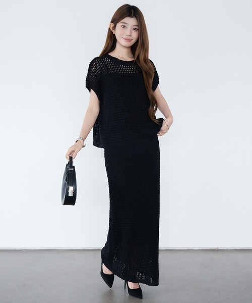 セットアップ メッシュニット春夏セットアップ レディース : ZOZOTOWN