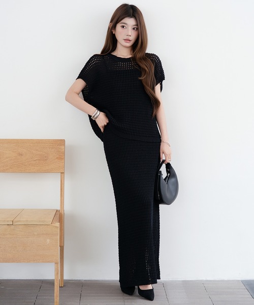 セットアップ メッシュニット春夏セットアップ レディース : ZOZOTOWN