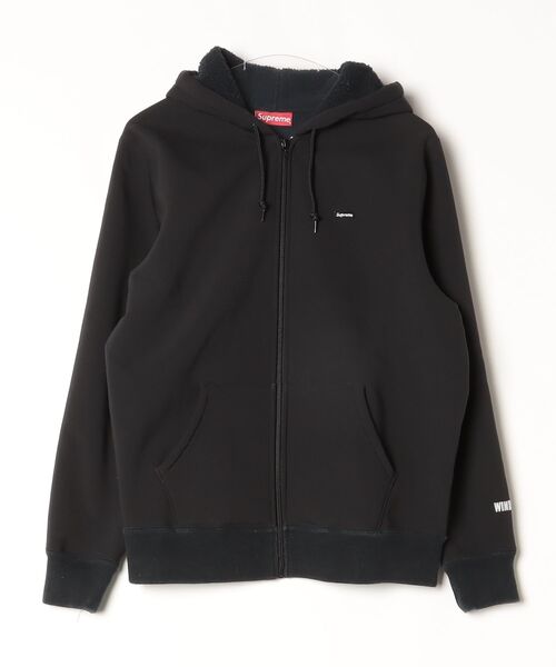 SUPREME ブラック ジップアップパーカー M Supreme（シュプリーム） ジップアップパーカー - ブラック メンズ