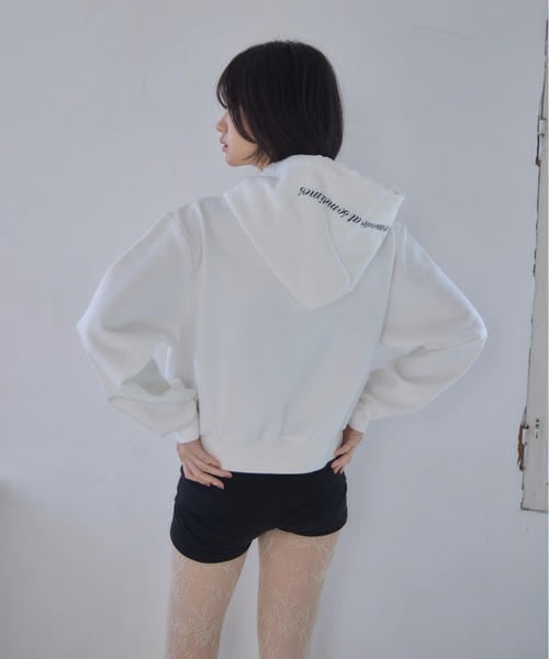 Smyeon ジップアップパーカー FREE ライトブルー レディース