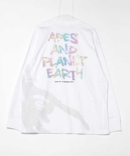 「AAPE BY A BATHING APE」 長袖Tシャツ SMALL ブラック メンズ_画像5