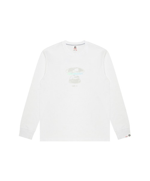 「AAPE BY A BATHING APE」 長袖Tシャツ SMALL ブラック メンズ_画像6