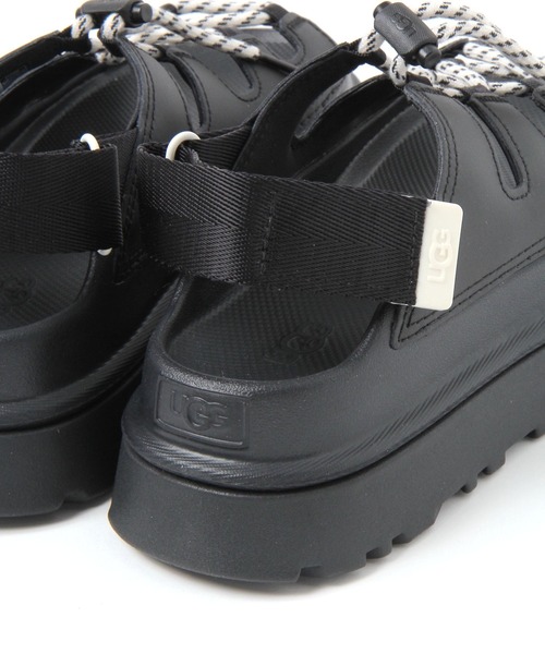 UGGブラック夏のウェッジヒールサンダル新品未使用定価24200円 UGG Australia（アグオーストラリア） 厚底 ugg サンダル 「UGG(アグ