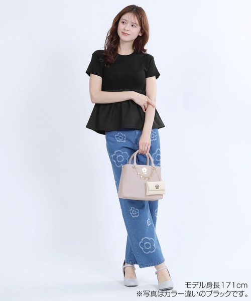 MARY QUANT（マリークヮント） tシャツ 半袖 マリークワント ペプラム