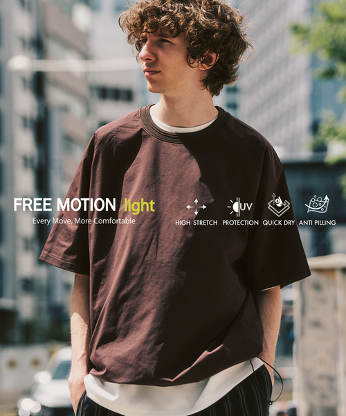 417 EDIFICE（フォーワンセブンエディフィス） tシャツ 「FREE MOTION