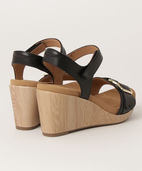 「ROCKPORT」 フラットサンダル 24.5cm ブラック レディース_画像2