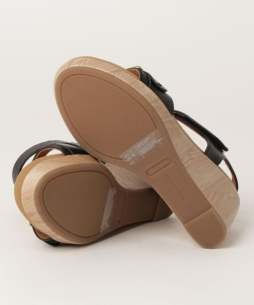 「ROCKPORT」 フラットサンダル 24.5cm ブラック レディース_画像3