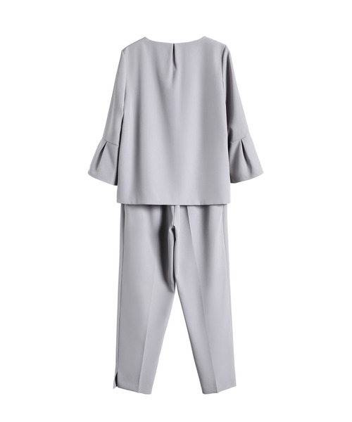 「DRESS PLUS」 パンツスーツ M ライトグレー レディース_画像3