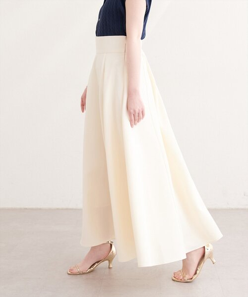 natural couture ロング スカート ハイウエストサーキュラースカート