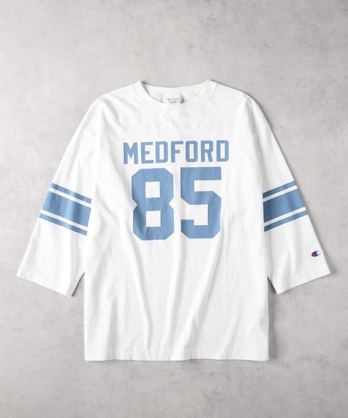Champion（チャンピオン） 7分袖Tシャツ L ホワイト メンズ : ZOZOTOWN