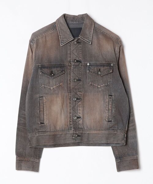 デニムジャケット gジャン 「JUHA」RUST SHORT DENIM JACKET メンズの画像