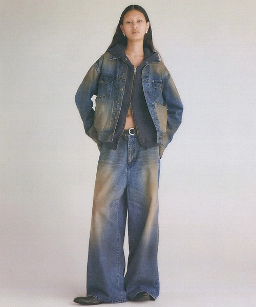 デニムジャケット gジャン 「JUHA」RUST SHORT DENIM JACKET メンズの画像