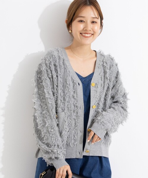 「Rie Miller」 カーディガン 38 ブラック レディース_画像6