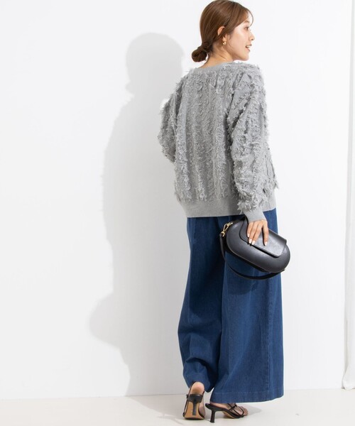 「Rie Miller」 カーディガン 38 ブラック レディース_画像8