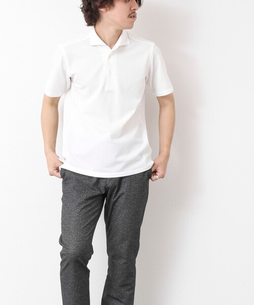 「NOLLEY'S」 半袖シャツ L サックスブルー メンズ_画像3