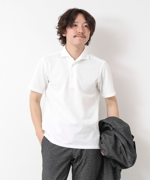 「NOLLEY'S」 半袖シャツ L サックスブルー メンズ_画像8