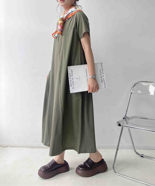 AS KNOW AS（アズノゥアズ） ワンピース 夏 半袖 ひんやり接触冷感