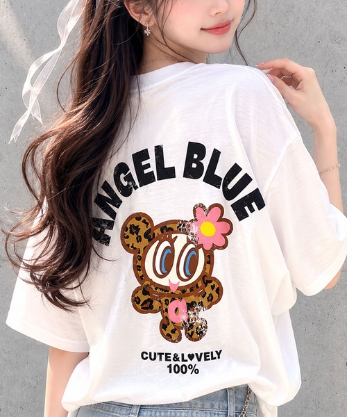 sister jane ヒョウ柄 半袖 Mサイズ GLAMOROUS JANE（グラマラスジェーン） tシャツ 半袖 ANGEL BLUE