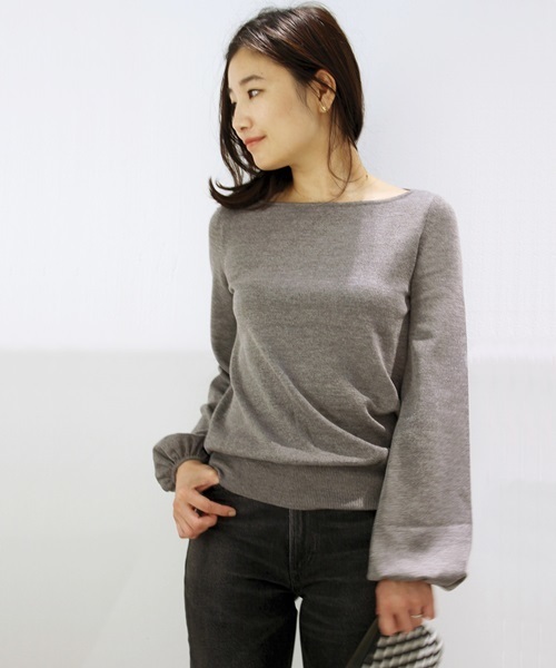 DEUXIEME CLASSE - 試着のみ★ドゥーズィエムクラスGLOSSY-PUFFニット Deuxieme Classe（ドゥーズィエムクラス）の「GLOSSY-PUFF