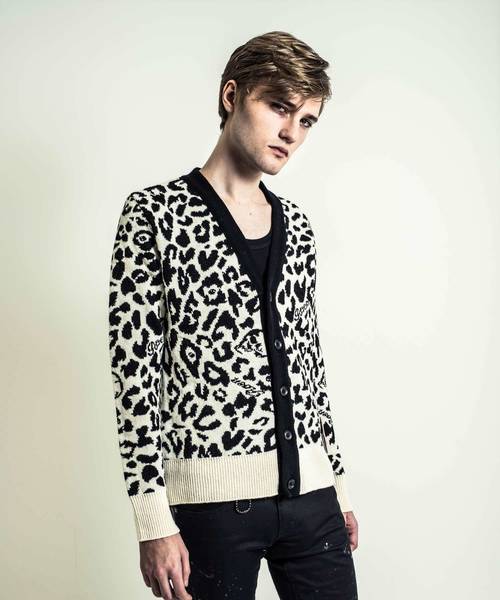 ロエンroen高級８万コレクションラインロングセーターニット Roen（ロエン） セーター ニット LEOPARD C/D メンズ : ZOZOTOWN Yahoo
